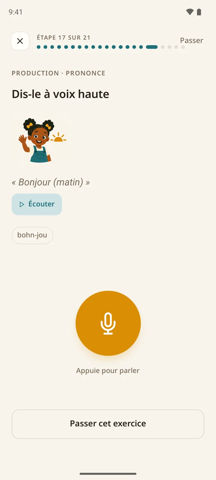 Exercice de prononciation