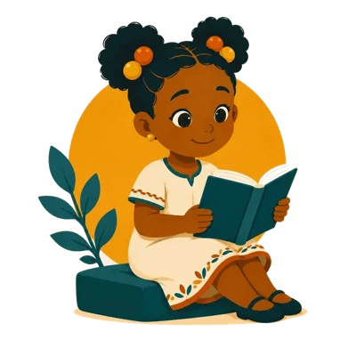 Tisè, la mascotte de TiPawòl, plongée dans un livre